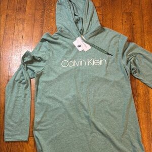 Calvin Klein pine green Long Sleeve Hoodie